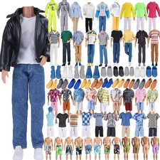 10 Sets Leather Jacket Set Doll Clothes for 12inches boy Doll