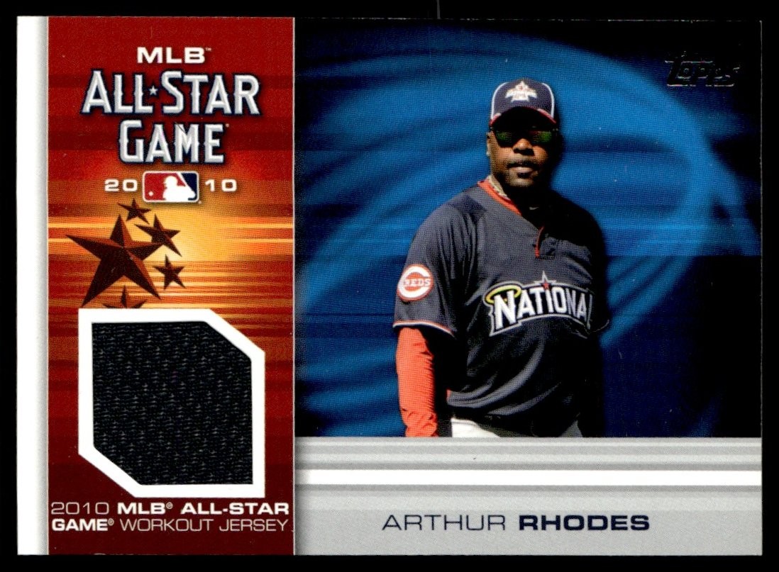 2010 Topps Update Series All-Star Stitches Relics ARTHUR RHODES #AS-ARH Jersey