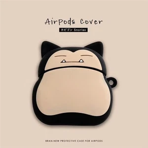 Étui d'oreille Snorlax pour aéropodes Apple 4 1 2 3 Pro Pokémon Silicone Couverture souple