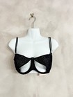 Soutien gorge noir sexy Coco De Mer Ava découpé Peek A Boo - Taille 34 F - Neuf comme sur les photos
