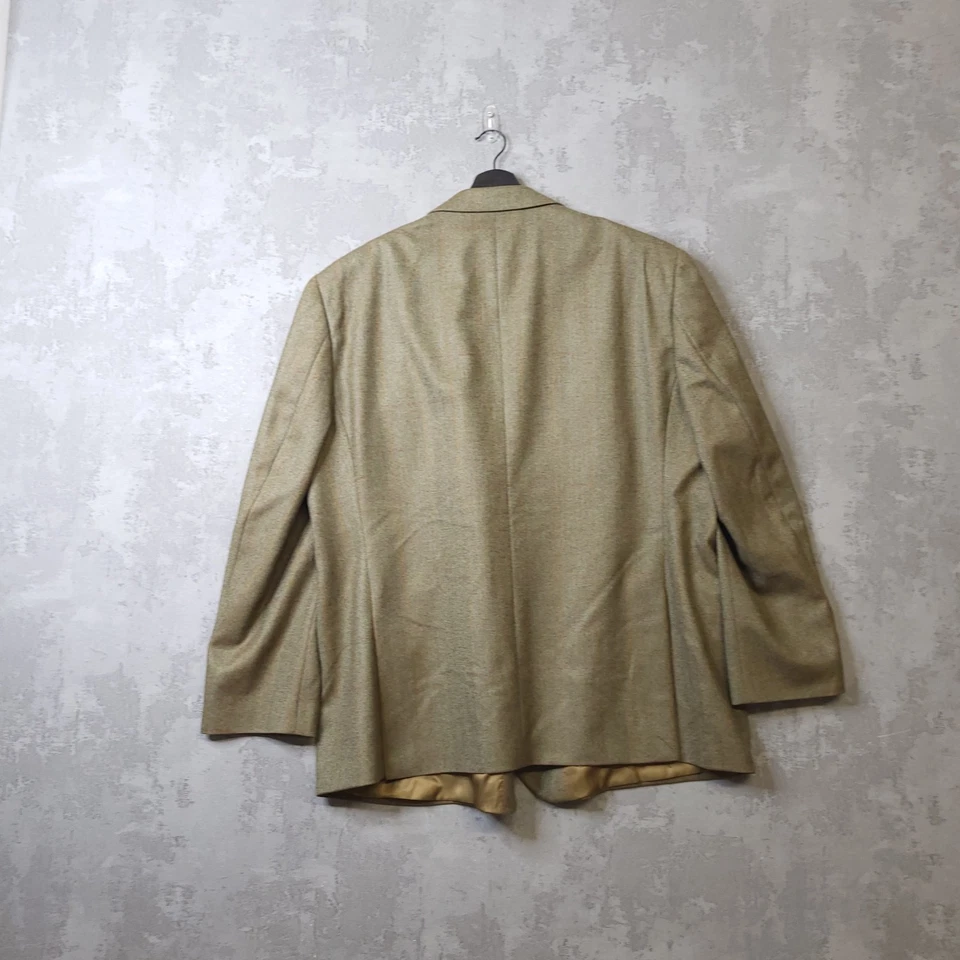 Brook Taverner Tweed Suit Set Men 54R (50X31) Brown Check Notch Lapel 2 Piece - Image 4 of 4