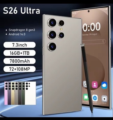 2025 New Hot S26 Ultra Original Intelligent 5g Dual Card Dual Standby Android 14