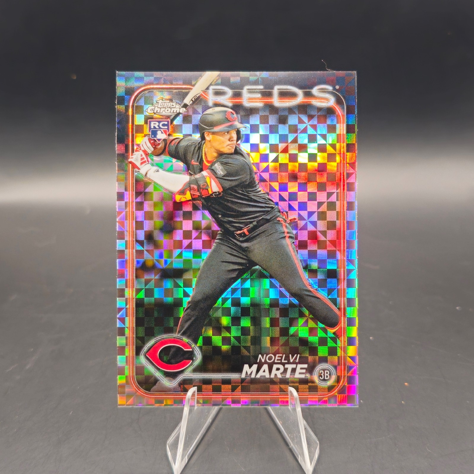 2024 Topps Chrome Noelvi Marte X-Fractor (RC) #177 Cincinnati Reds