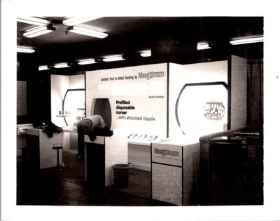 Mead Johnson Ready Nurser Trade Show Booth Photograph 1960s Gelatin Silver