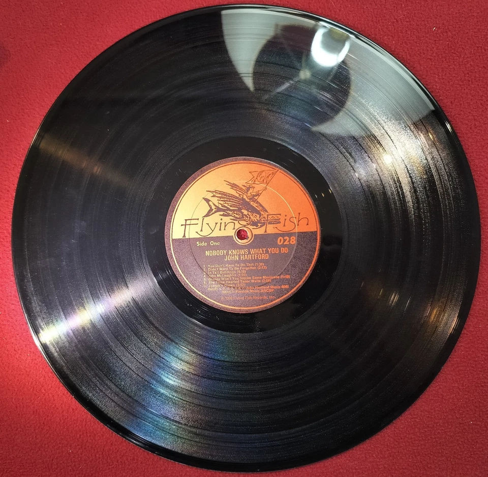 John Hartford- Nobody Knows What You Do/ Lp/ 1976/ 1st Press/ Red & Black Label Foto 4 de 4