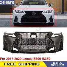 Complete Front Bumper Grille Set For 2017 2018 2019 2020 Lexus Is300/350 F-Sport