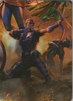 Hawkeye, Trick Shot Art Card S Art Series: Marvel Super Heroes 6 NM