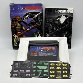 Alien vs Predator &ndash; Atari Jaguar &ndash; 1994 &ndash; In Box w/ Manual & Overlays TESTED
