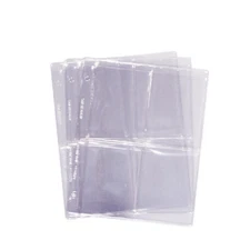 Dansco 4 Pocket Vinyl Notebook Pages for Large Coins or Postcards