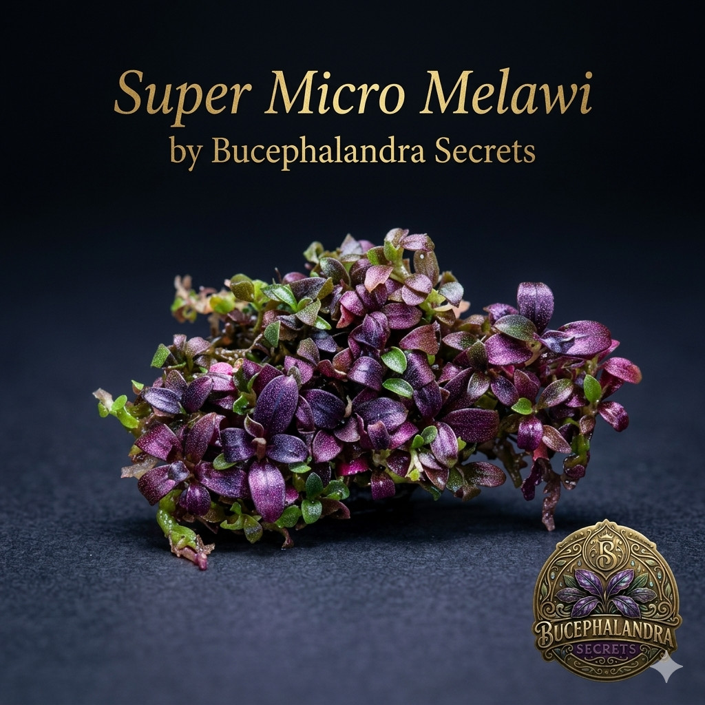 Bucephalandra Super Micro Melawi touffe de plante vivace contre les algues de décor