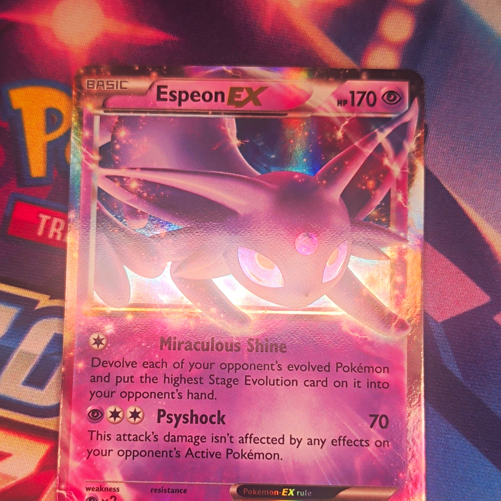 The Pokémon Company Pokémon TCG Espeon ex EX 52/122 Breakpoint UR Holo Eng 170HP