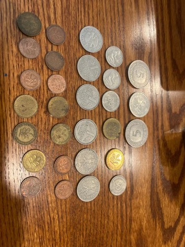 29 German Coins from travel