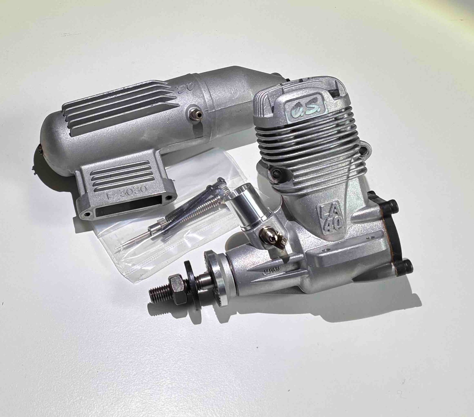 OS Max 40 LA 40LA CL Control Line Engine + Muffler - Front M