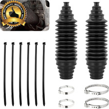2PCS Inner Tie Rod Boot Kit,Multi-Size Adjutable Rack and Pinion Boot Kit with P
