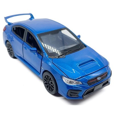 1:30 Subaru WRX STI Model Toy Car Diecast Toy Vehicle Boys Toys Kids Gifts Blue