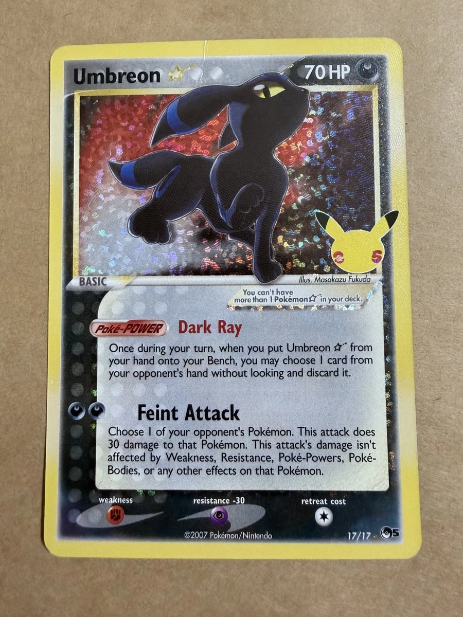 Umbreon Star 17/17 Celebrations: Classic Collection for sale | eBay