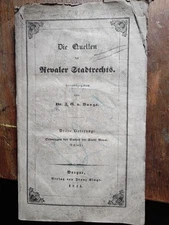 Die Quellen des Revaler Stadtrechts  Dritte Lieferung