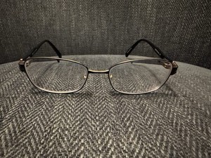 Port Royale Eyeglass Frames CATE C3 51-16-135 Semi Rimless Black Gold