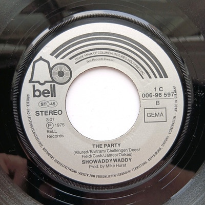Showaddywaddy, Three Steps To Heaven (NM) 1975 Vinyl 7'' Bell EMI Germany Doo Wop