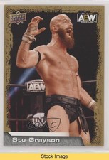 2022 Upper Deck AEW All Elite Wrestling Gold Stu Grayson #30 READ 1u6