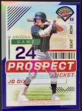 Jd Dix 2024 Panini Prospect Edition Baseball - Prospect Ticket Prizm #123 /99