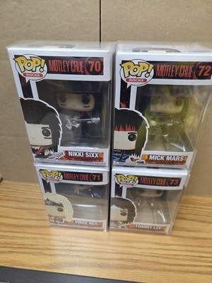 Funko Pop! MOTLEY CRÜE Nikki Sixx 70 Vince Neil 71 Mick Mars 72 Tommy Lee 73