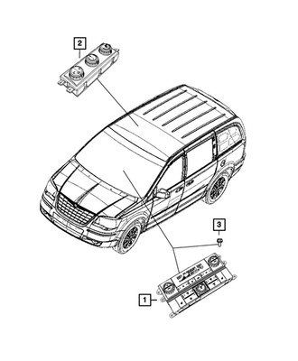 Genuine Mopar A/C And Heater Control 55111235AI