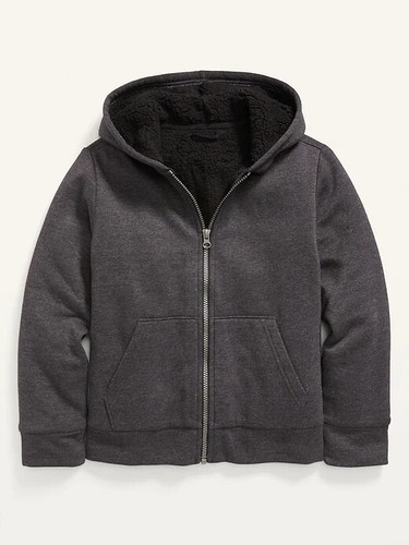 Old Navy Boys Cozy Sherpa-Lined Zip 