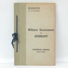 Ww2 1945 Shaef German Police Manual Public Safety Military Government Germany