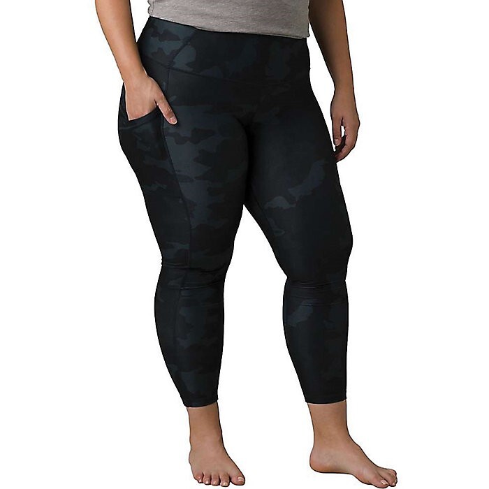 ALTRA NUOVI LEGGINGS MIMETICI PRANA DONNA ELECTA MULTI NERI TAGLIA 1X CUCITURA 26