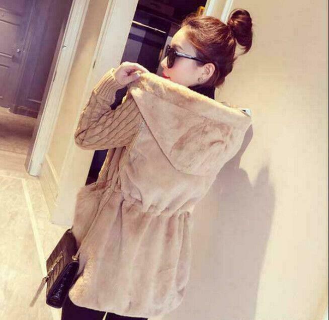 Knit Womens Sweaters Jacket Hoodie Casual Coat Winter Long