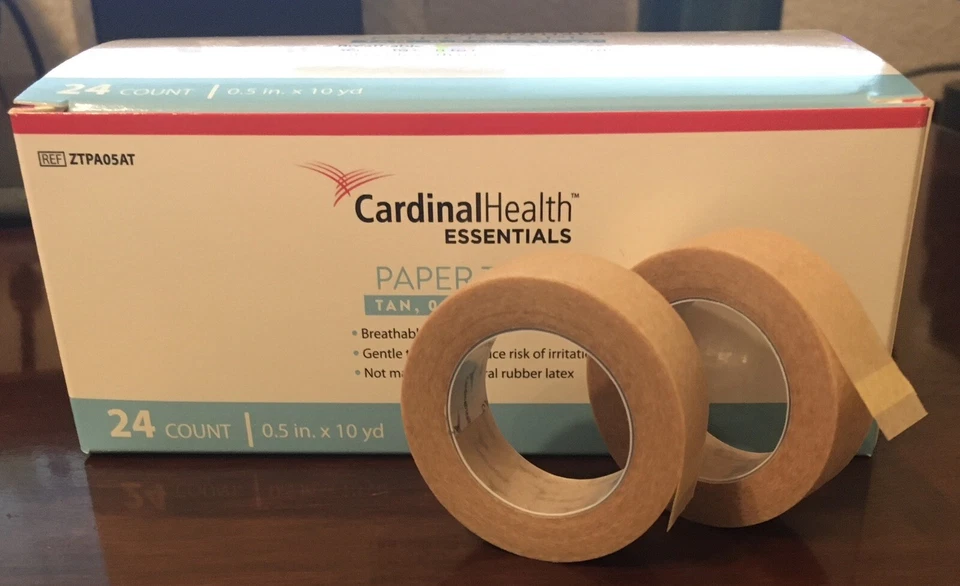 Lot of 24 Rolls 1/2” X 10 Yds. Cardinal Health Essentials Paper Surgical Tape - Image 2 of 4