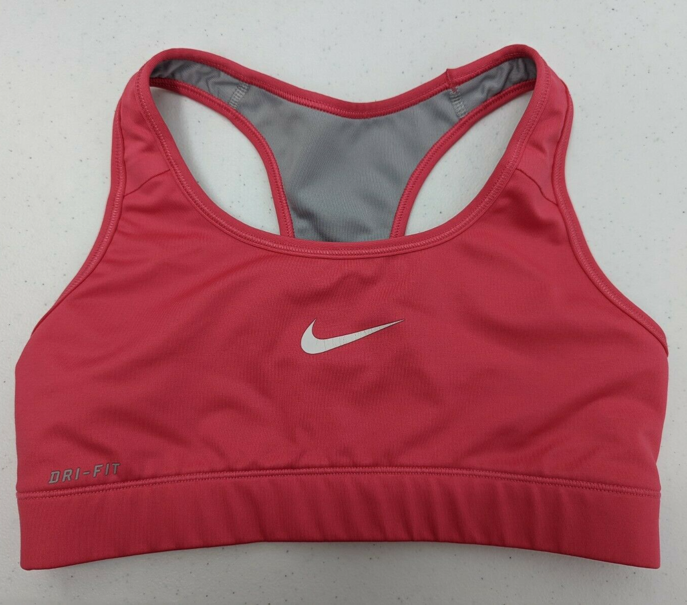 Nike Sports Bra Women's *S Rose Pink Dri Fit Seamless Low-Med Support- READ-image
