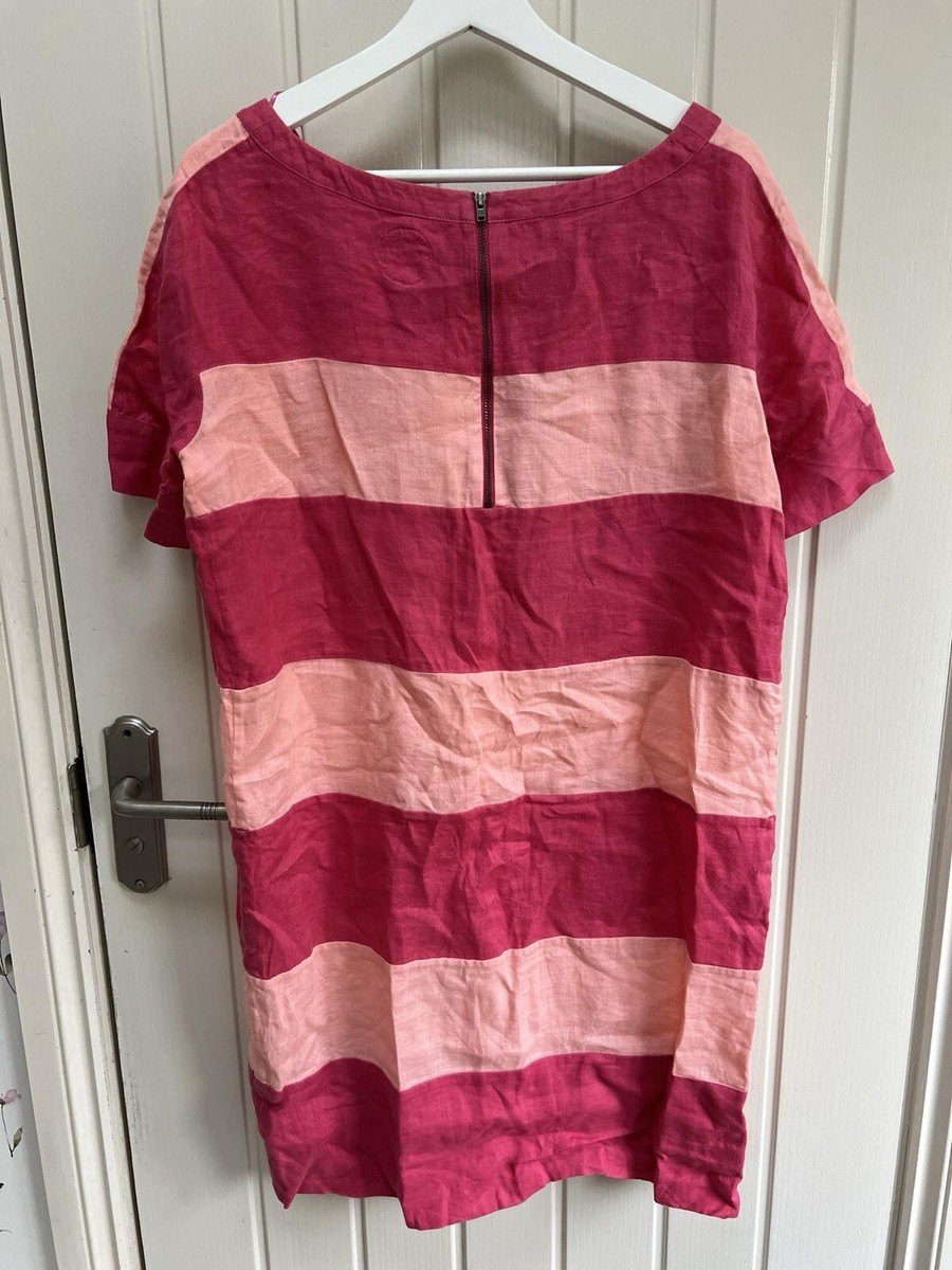 lin n laundry dresses ZYGA LIN'N Laundry Navy Short Sleeve Linen Shirt Dress-Size 40-NWT-$210