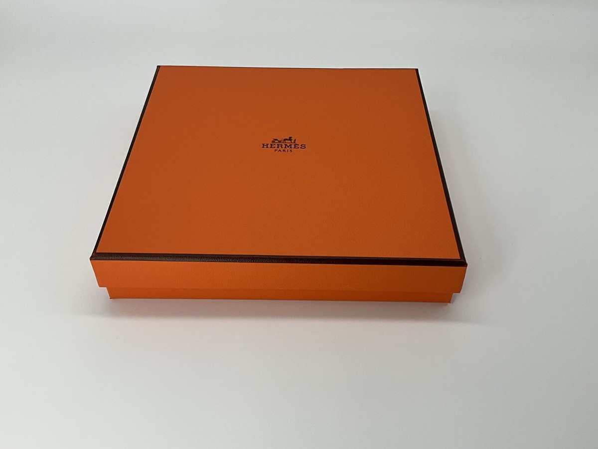 New HERMES Empty Storage Box 7”x7”x1” | eBay
