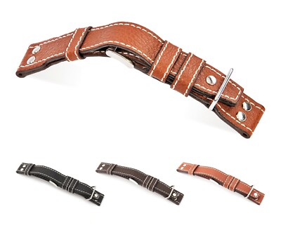 RIOS1931 XL Uhrenarmband Büffelleder 