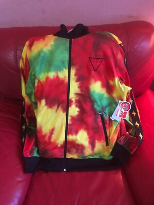Guess x J. Balvin Vargas tie dye jacket Nwt Mens Size M