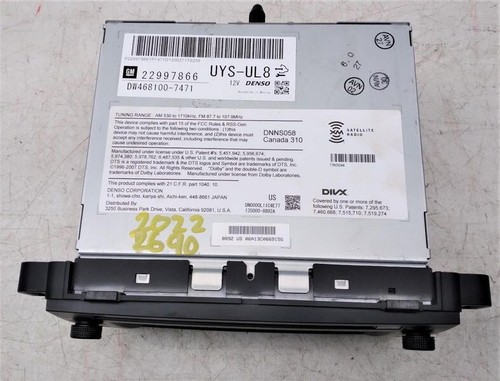 2014 Chevy Silverado 2500 3500 Radio AM/FM/CD DVD Player Receiver Opt ...