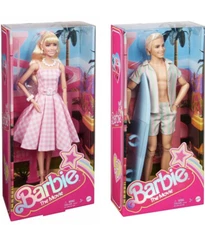 Barbie The Movie Collectible Doll Margot Robbie, Ken:Ryan Gosling Beach 2pc. NIB