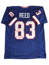 Andre Reed Signed Bills Jersey Inscribed x3 