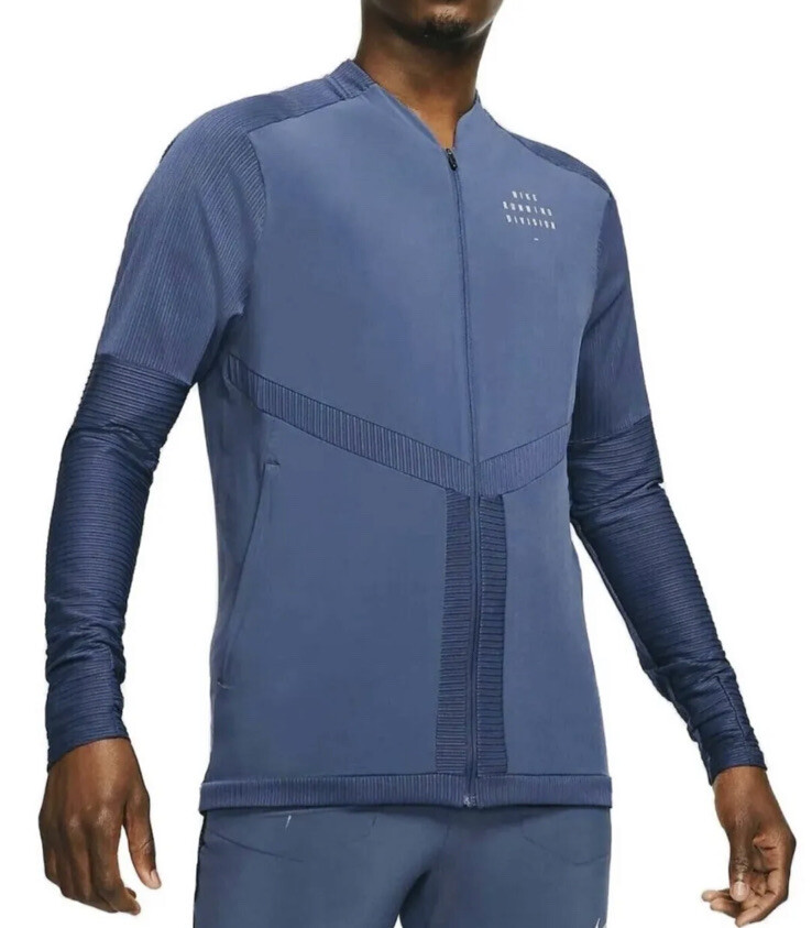 Nike Dri-FIT Run Division Element Large Full-Zip Running Top Blue  DR8724-437 | eBay