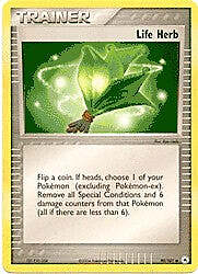 Pokemon EX Hidden Legends  90/101 Life Herb Card