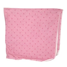 Garanimals Pink Hearts Flannel Lovey Receiving Blanket 28" X 27"