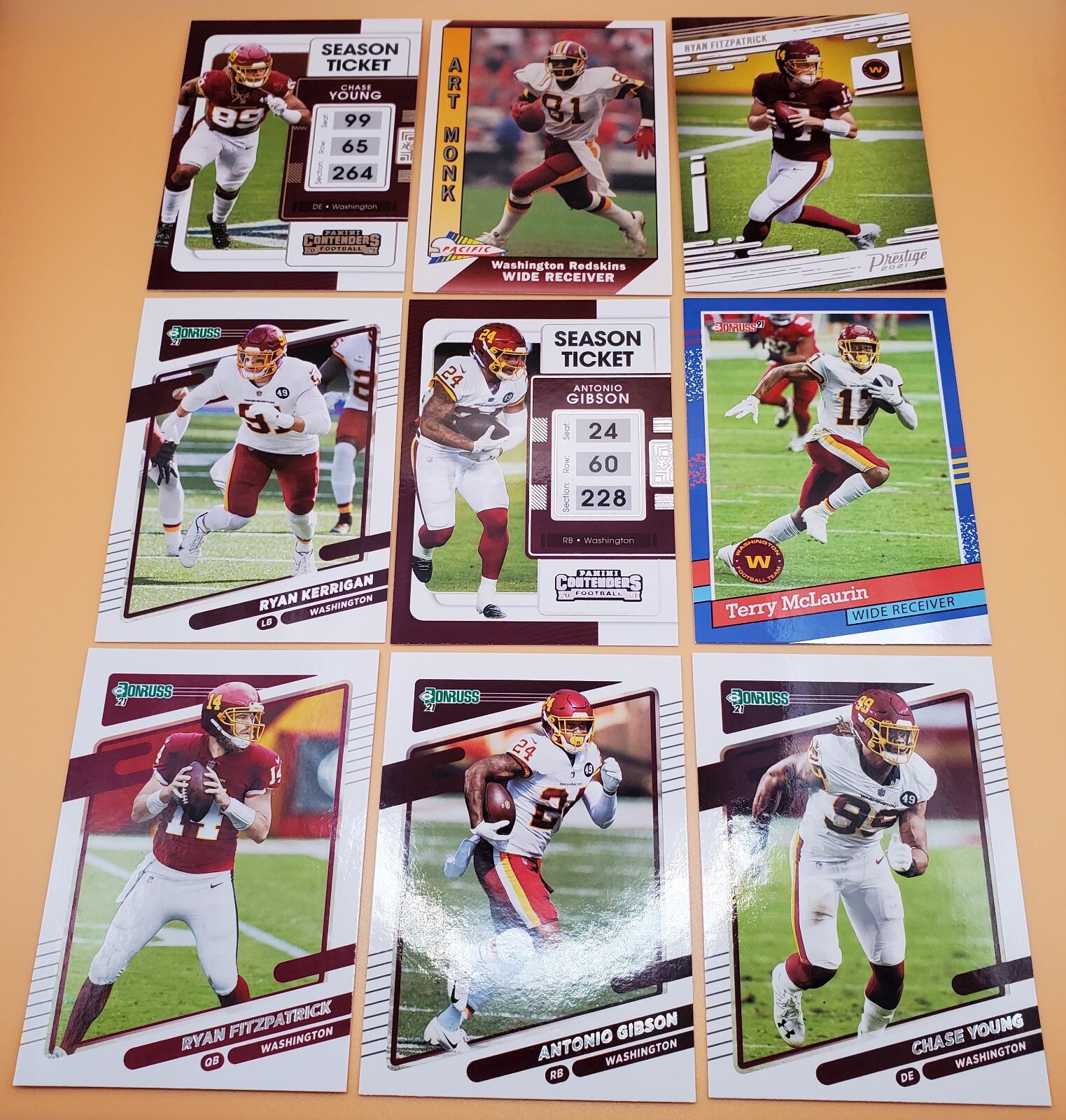 NFL Washington Redskins Stars & Legends Football Card Lot ft. Chase Young,  etc. | eBay