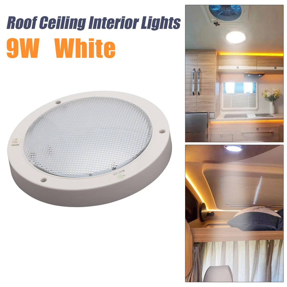 42LED 12V Ceiling Cabin Light Caravan Campervan Van Trailer, 50 OFF