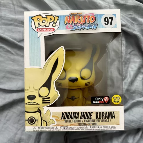 Funko Pop Naruto Kurama Mode Glow In The Dark 6 inch Gamestop #97 Protector