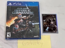 Star Wars: Republic Commando (PS4) NEW SEALED W/CARD, MINT RARE US LRG RELEASE!