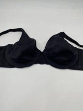 Camiseta De Colección Vanity Fair Body Elegance Talla 38 C Negra Sin Forro Con Aros 75-126