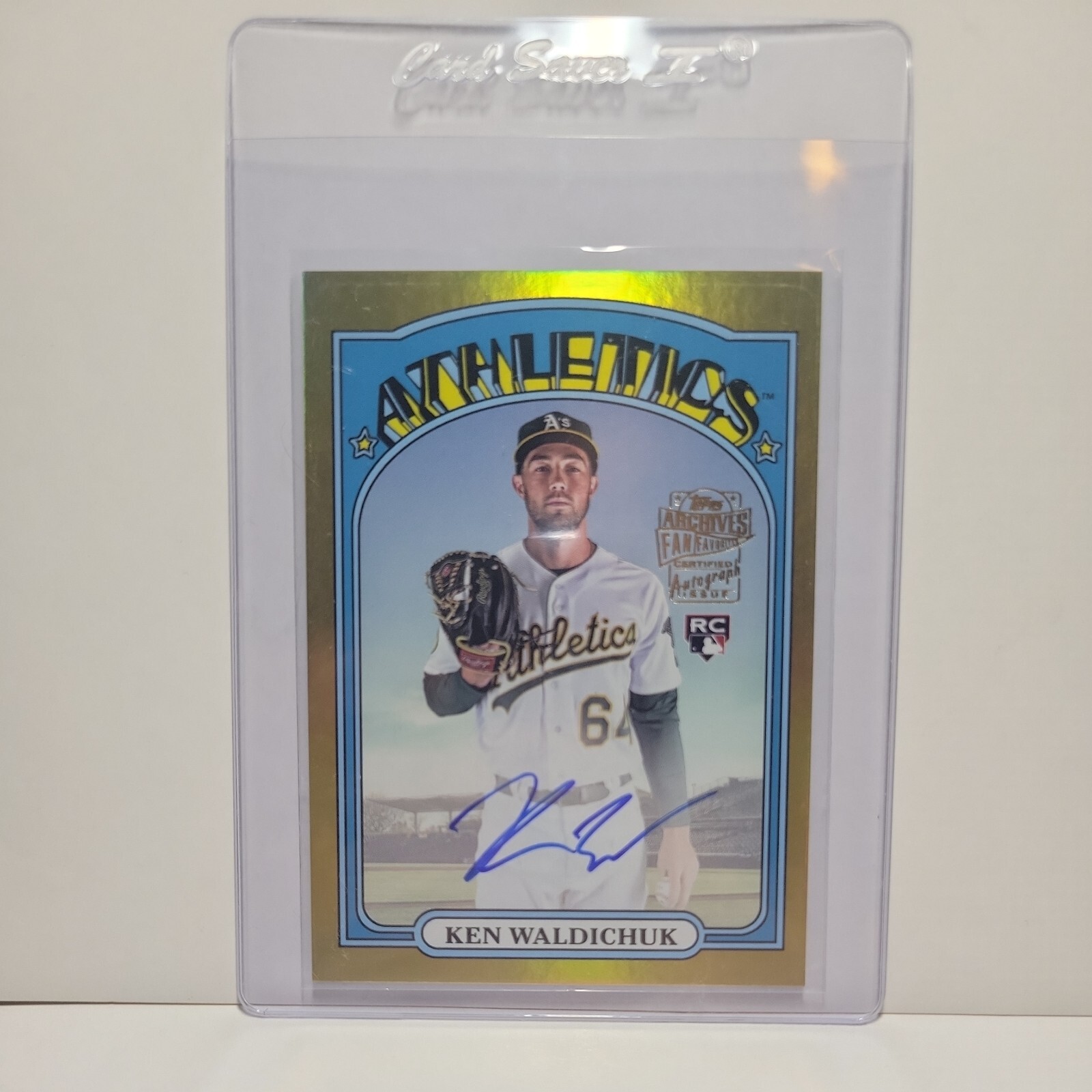 2023 Topps Archives Fan Favorites KEN WALDICHUK RC Gold Foil On Card AUTO 05/50