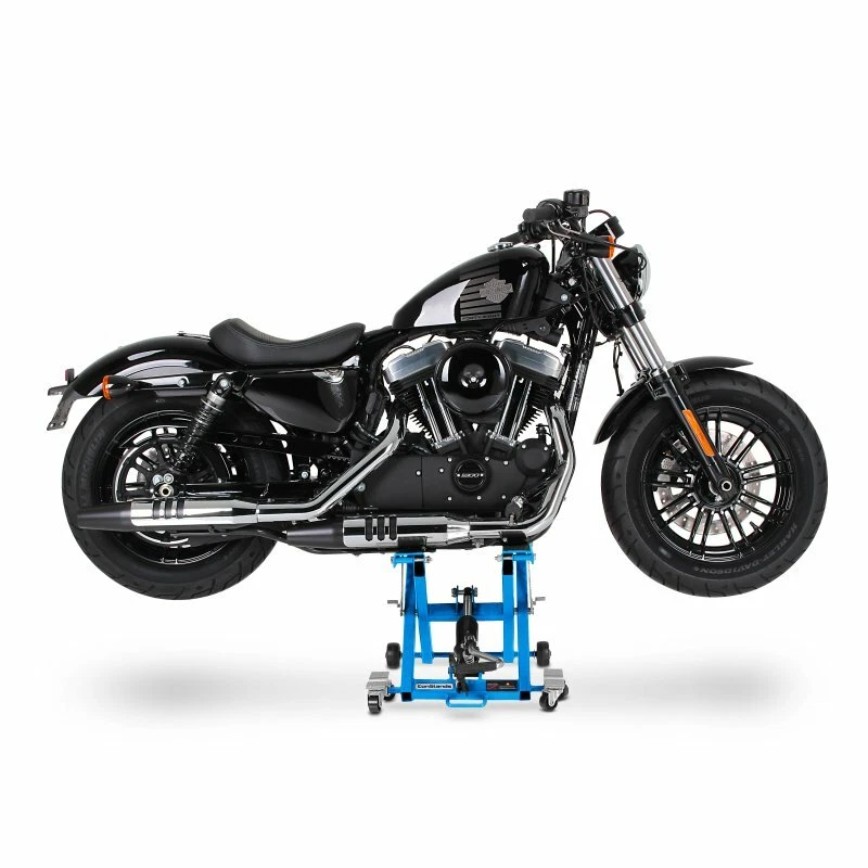 Motorrad Hebebühne XL für Victory Hammer/ S Blau Scherenheber - Bild 4 von 4